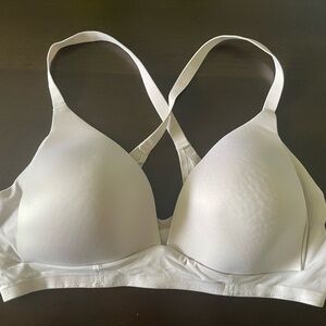 Aerie Cream Cross-Back Bra